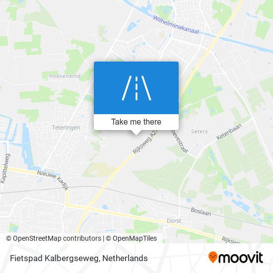 Fietspad Kalbergseweg map