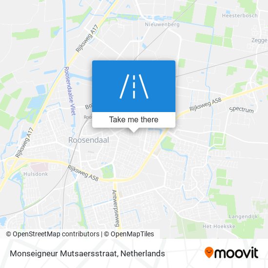 Monseigneur Mutsaersstraat map