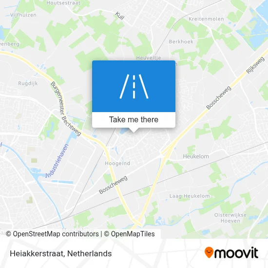 Heiakkerstraat map