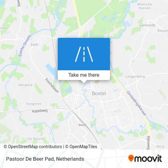 Pastoor De Beer Pad map