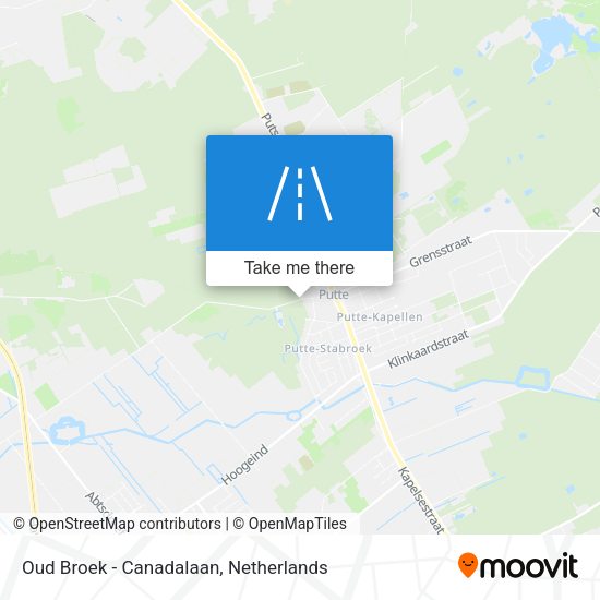Oud Broek - Canadalaan map