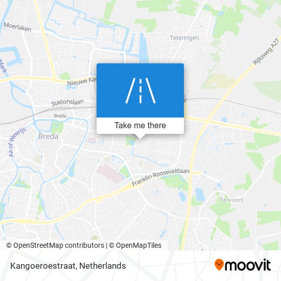 Kangoeroestraat map