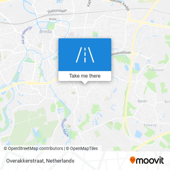 Overakkerstraat map