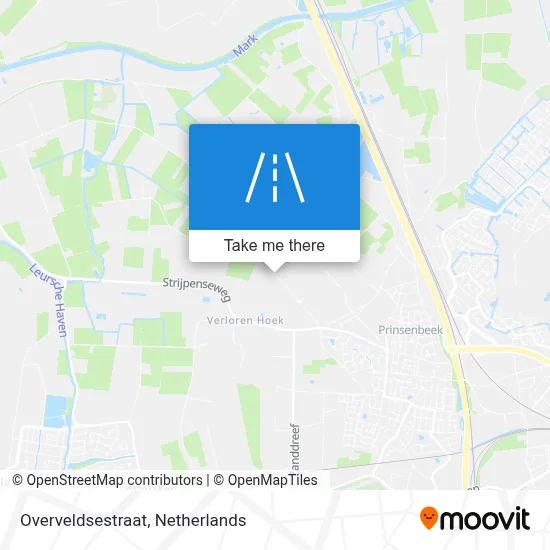 Overveldsestraat map