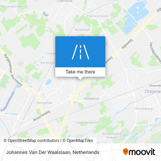 Johannes Van Der Waalslaan map