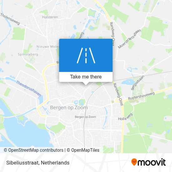 Sibeliusstraat map