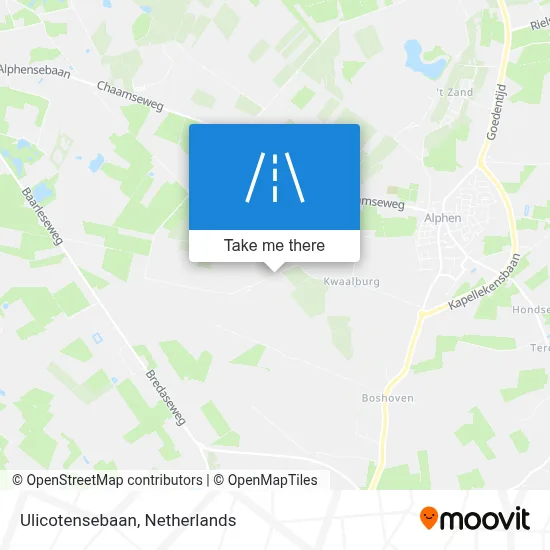 Ulicotensebaan map