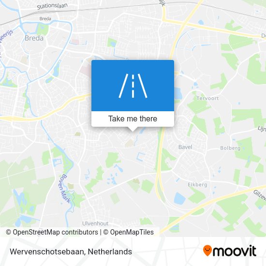 Wervenschotsebaan map