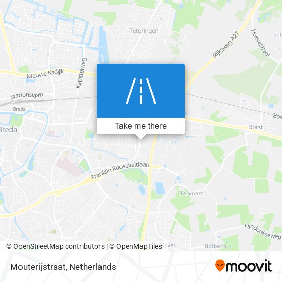 Mouterijstraat map