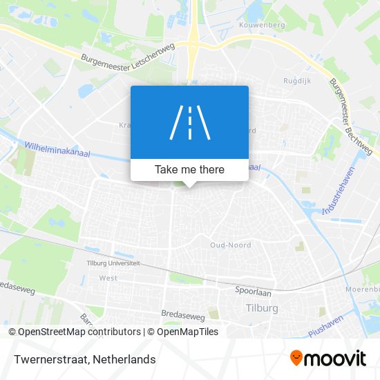 Twernerstraat map