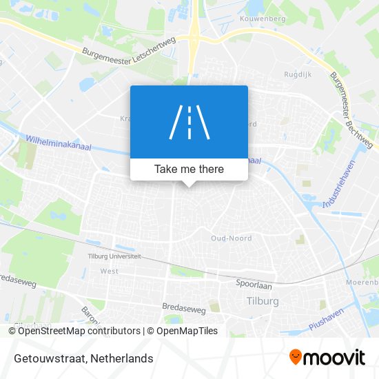 Getouwstraat map