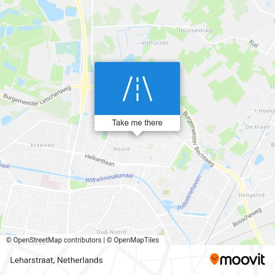 Leharstraat map