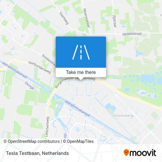 Tesla Testbaan map