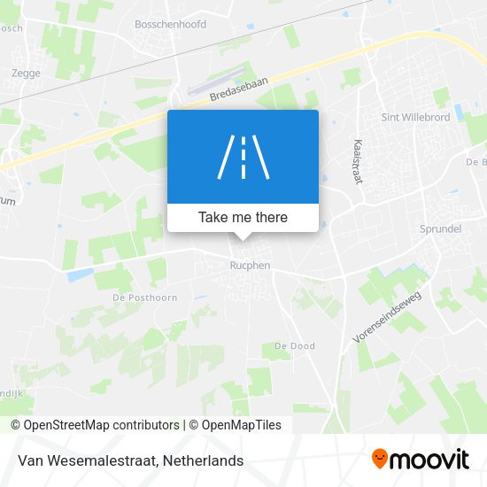 Van Wesemalestraat map