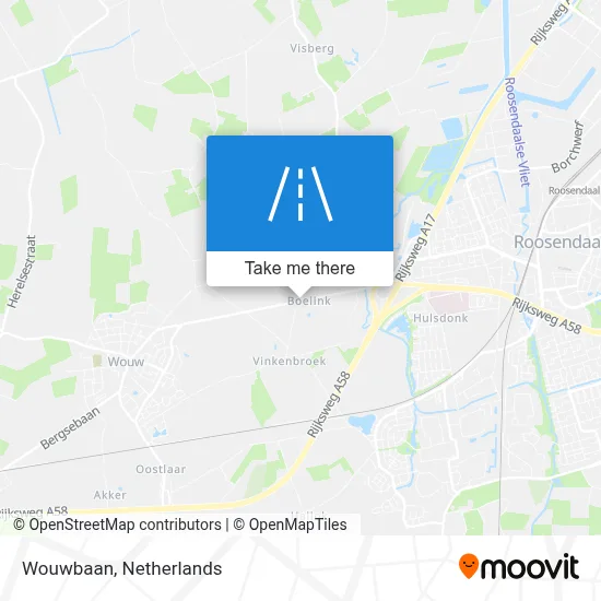 Wouwbaan map