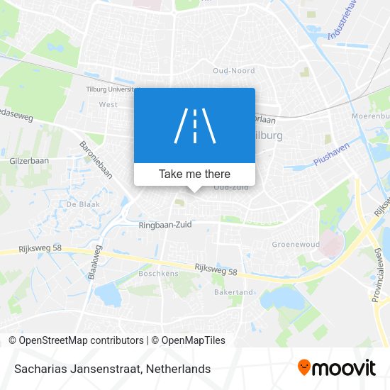 Sacharias Jansenstraat map