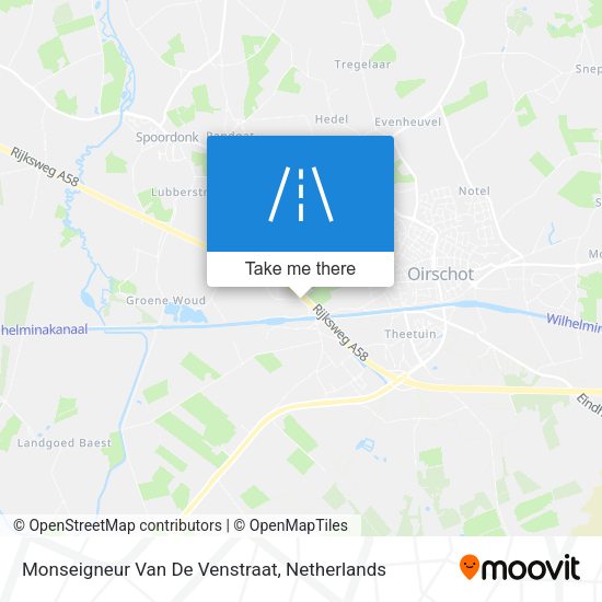 Monseigneur Van De Venstraat map