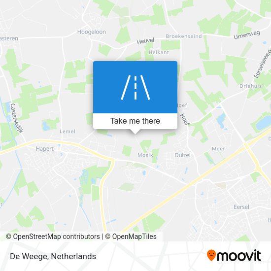 De Weege map