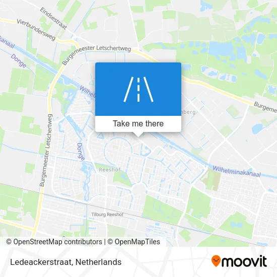 Ledeackerstraat map