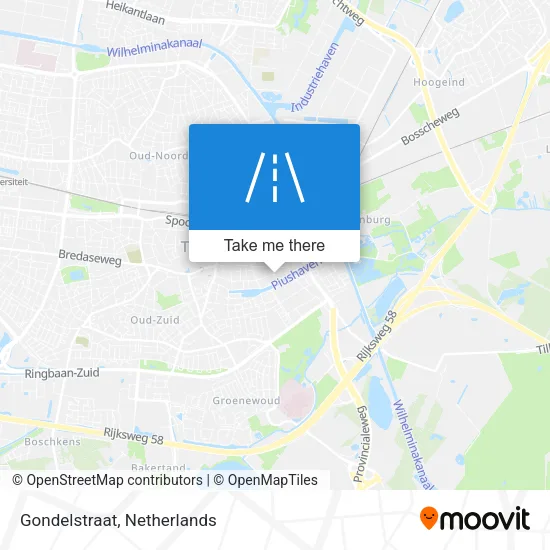 Gondelstraat map