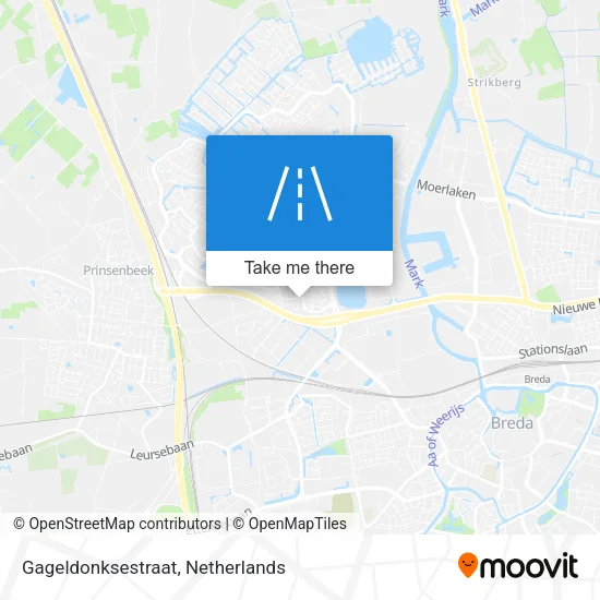 Gageldonksestraat map