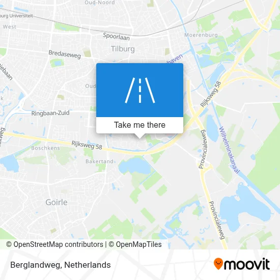 Berglandweg map