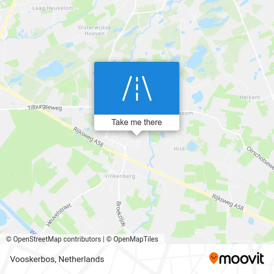 Vooskerbos map