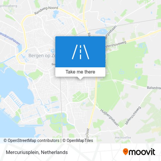 Mercuriusplein map