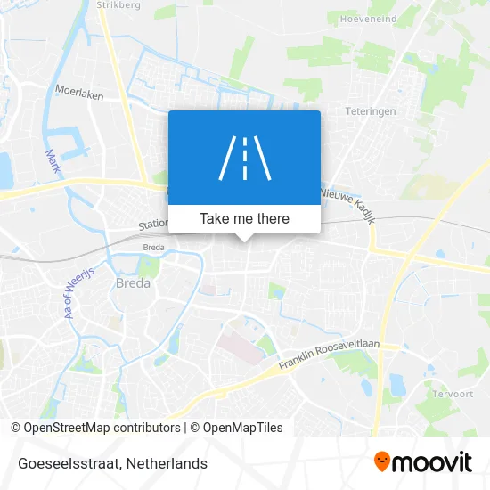 Goeseelsstraat map