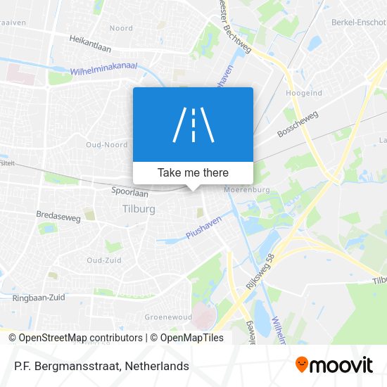 P.F. Bergmansstraat map