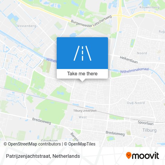 Patrijzenjachtstraat map