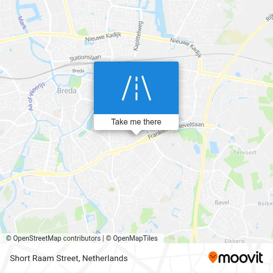 Korte Raamstraat map