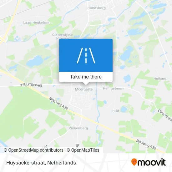 Huysackerstraat map
