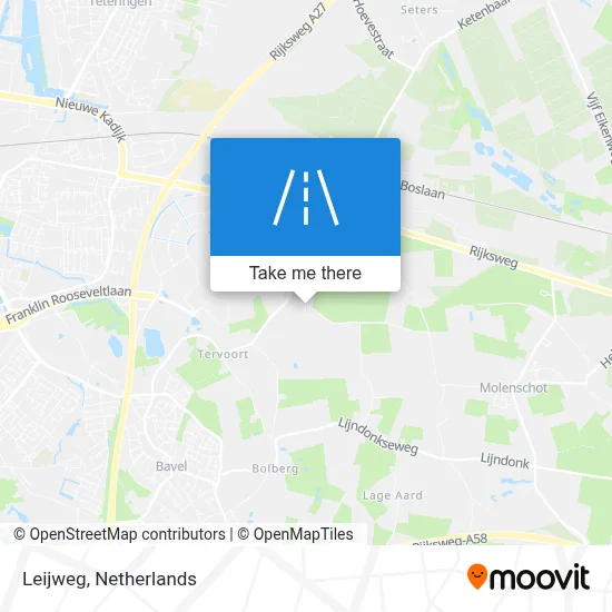Leijweg map