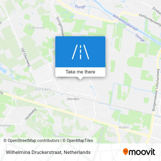 Wilhelmina Druckerstraat map