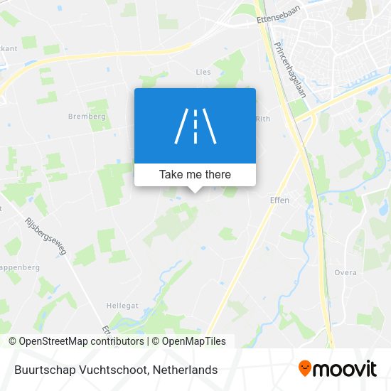 Buurtschap Vuchtschoot map