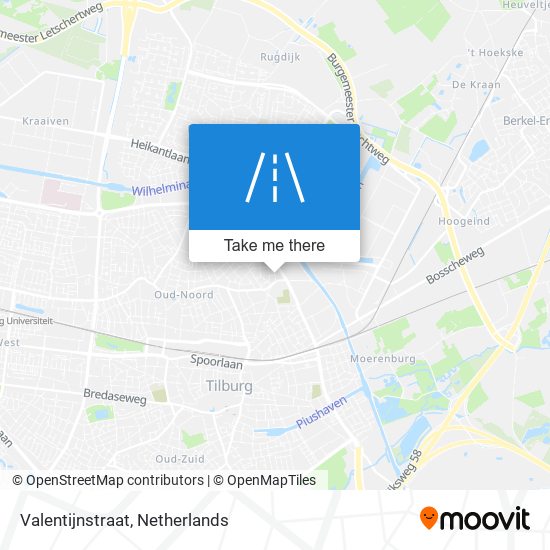 Valentijnstraat map