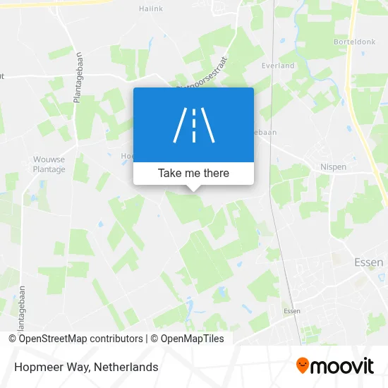 Hopmeerweg Karte