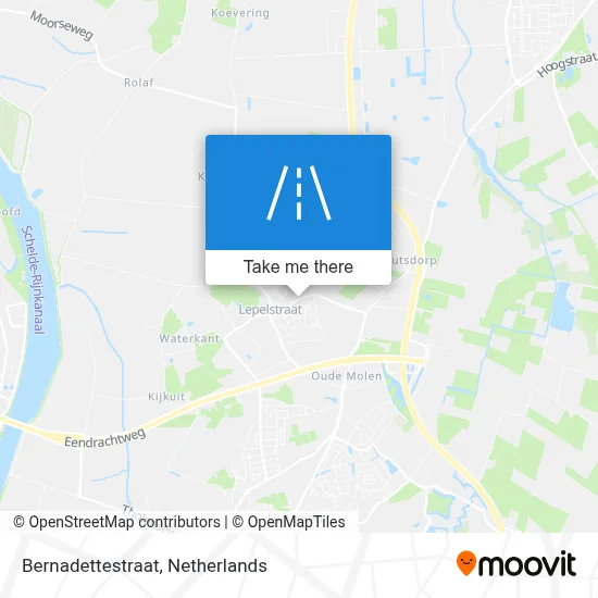 Bernadettestraat map