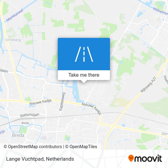 Lange Vuchtpad map