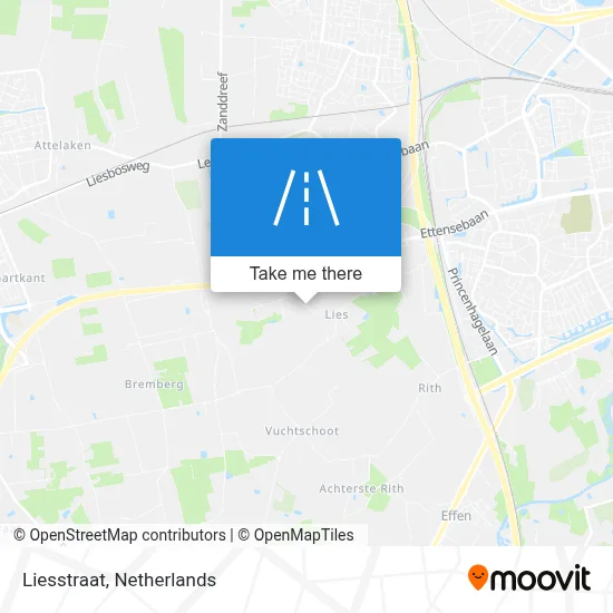 Liesstraat map