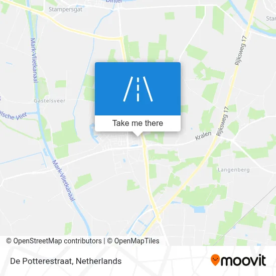 De Potterestraat map