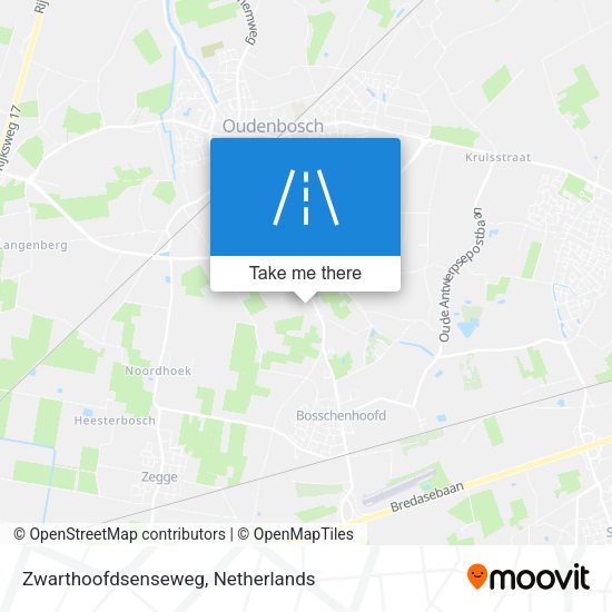 Zwarthoofdsenseweg map