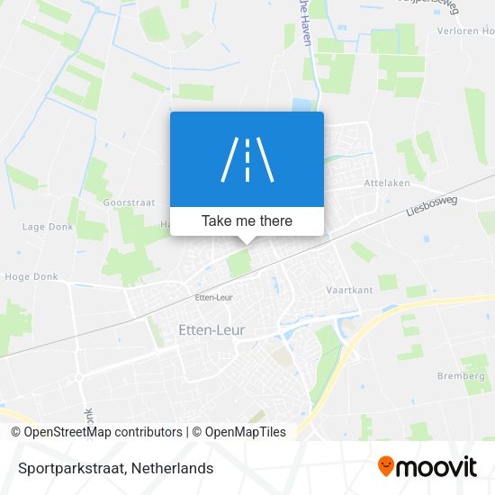 Sportparkstraat map