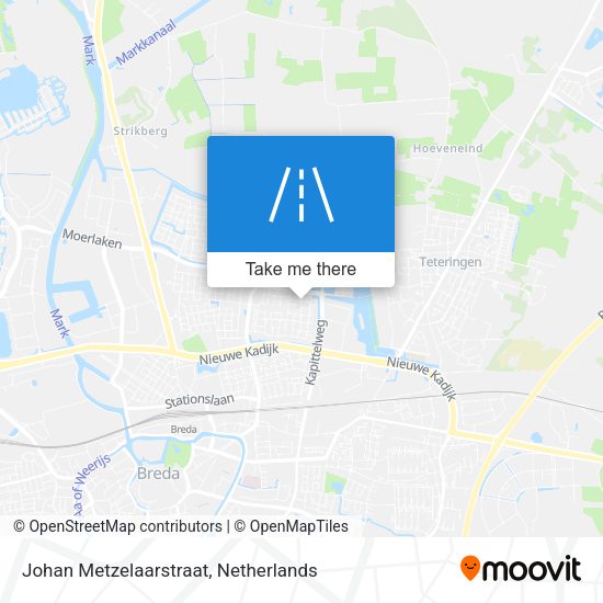 Johan Metzelaarstraat map