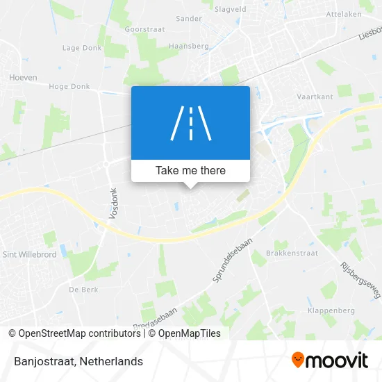 Banjostraat map