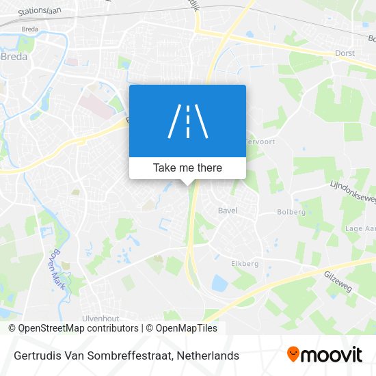 Gertrudis Van Sombreffestraat map