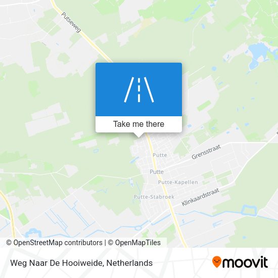 Weg Naar De Hooiweide map