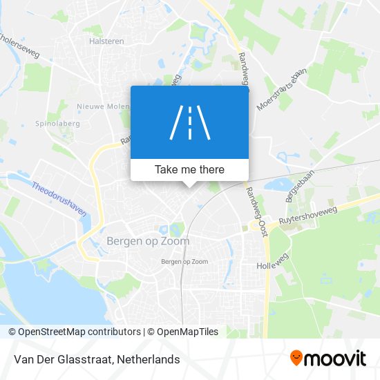 Van Der Glasstraat map