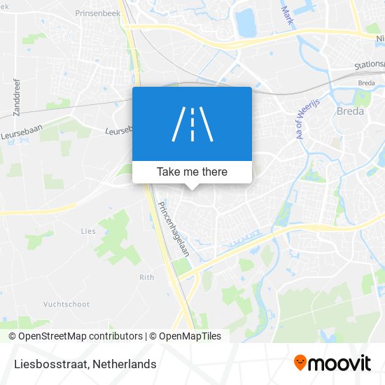 Liesbosstraat map